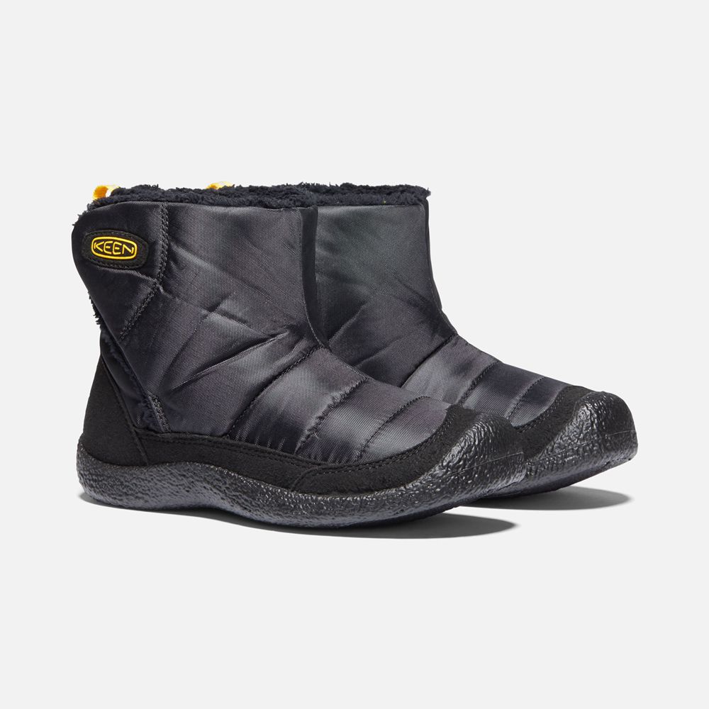 Keen Slip-On Kängor Barn Svarta/Gula - Howser Ii Boots - 524360PXH